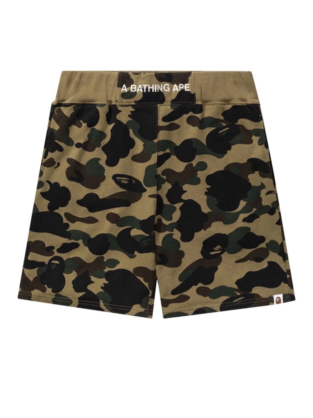 BAPE 1st Camo Sweat Shorts Green Y2k BATHING APE Men/Women Small Unisex